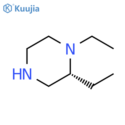 Piperazine, 1,2-diethyl-, (2R)- structure