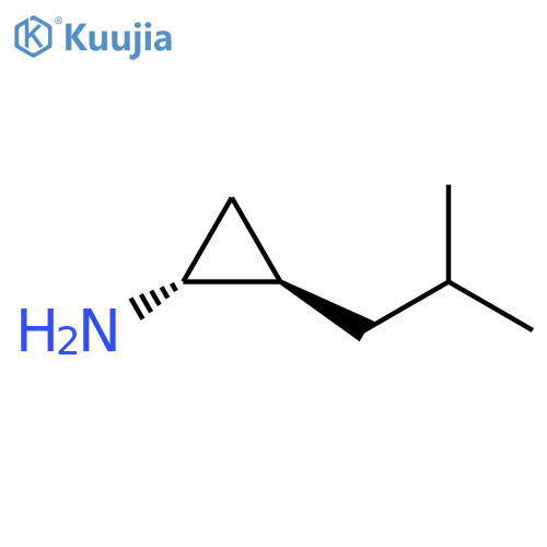 rac-(1R,2R)-2-(2-methylpropyl)cyclopropan-1-amine structure