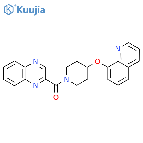 (4-(Quinolin-8-yloxy)piperidin-1-yl)(quinoxalin-2-yl)methanone structure