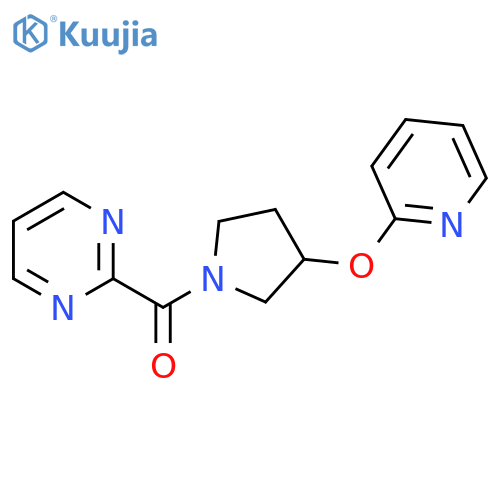 (3-(Pyridin-2-yloxy)pyrrolidin-1-yl)(pyrimidin-2-yl)methanone structure
