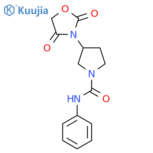 3-(2,4-dioxooxazolidin-3-yl)-N-phenylpyrrolidine-1-carboxamide structure