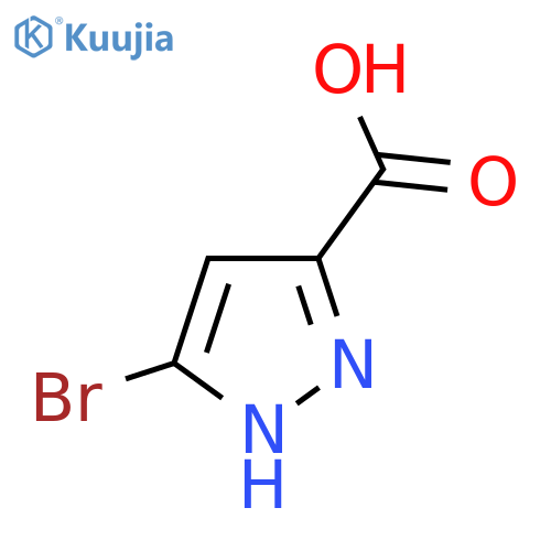 5-Bromo-1H-pyrazole-3-carboxylic acid structure