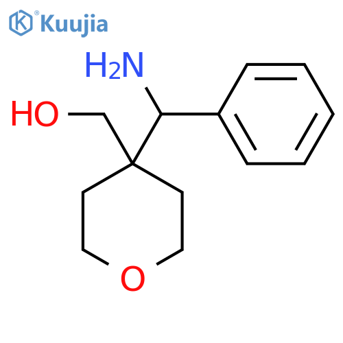 {4-amino(phenyl)methyloxan-4-yl}methanol structure