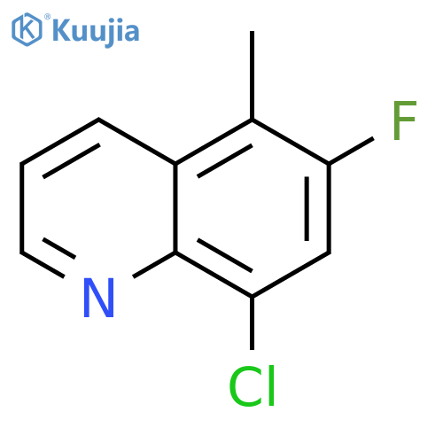 8-chloro-6-fluoro-5-methylquinoline structure