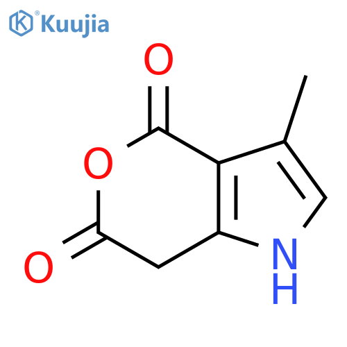 3-methyl-1H,4H,6H,7H-pyrano4,3-bpyrrole-4,6-dione structure