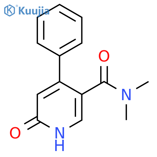 N,N-dimethyl-6-oxo-4-phenyl-1,6-dihydropyridine-3-carboxamide structure