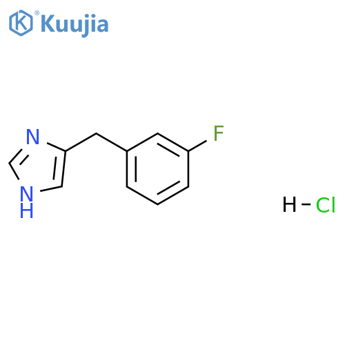 4-(3-fluorophenyl)methyl-1H-imidazole hydrochloride structure