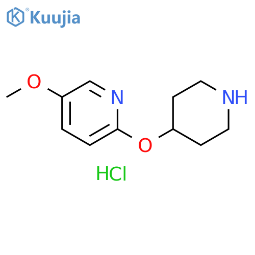 5-methoxy-2-(piperidin-4-yloxy)pyridine dihydrochloride structure