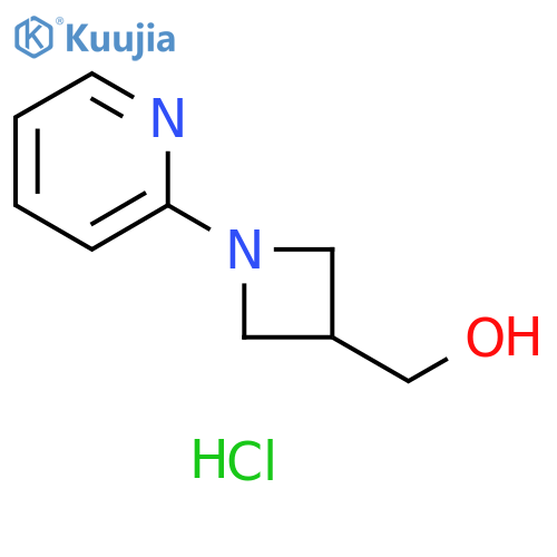1-(pyridin-2-yl)azetidin-3-ylmethanol hydrochloride structure