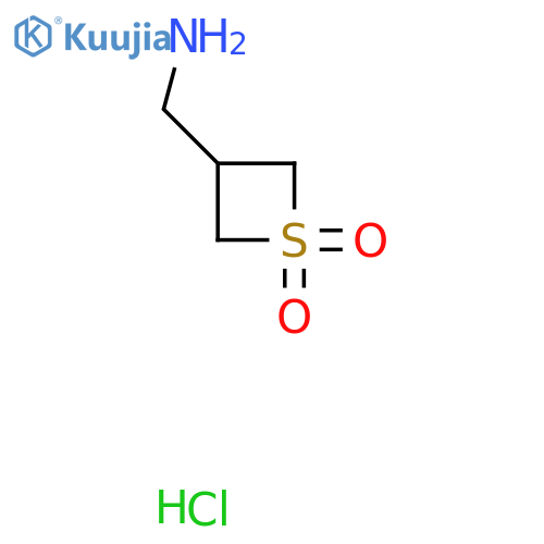 3-(Aminomethyl)-1lambda6-thietane-1,1-dione hydrochloride structure