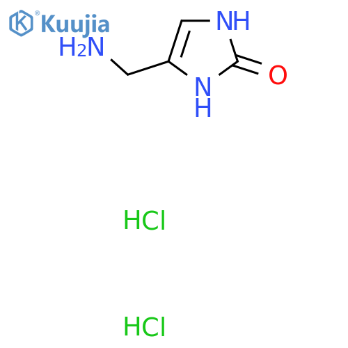 4-(aminomethyl)-2,3-dihydro-1H-imidazol-2-one dihydrochloride structure