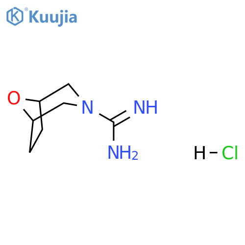 8-oxa-3-azabicyclo[3.2.1]octane-3-carboxamidine;hydrochloride structure
