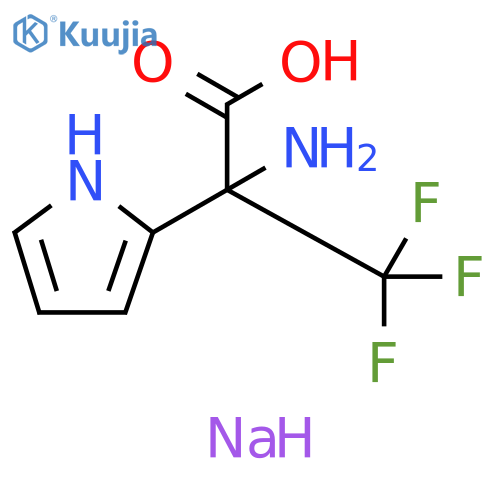 sodium 2-amino-3,3,3-trifluoro-2-(1H-pyrrol-2-yl)propanoate structure