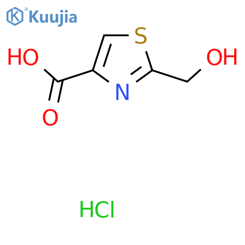 2-(Hydroxymethyl)-1,3-thiazole-4-carboxylic acid hydrochloride structure