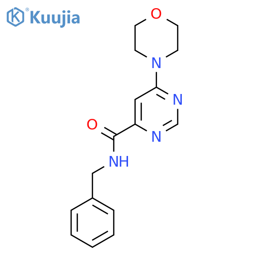 N-benzyl-6-(morpholin-4-yl)pyrimidine-4-carboxamide structure
