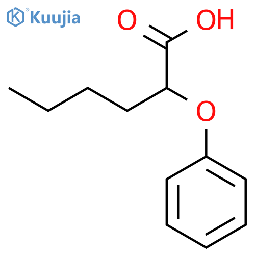 Hexanoic acid, 2-phenoxy- structure