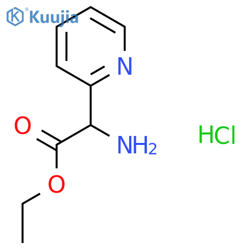 ethyl 2-amino-2-(pyridin-2-yl)acetate hydrochloride structure