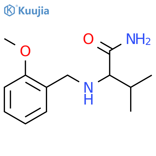 2-{(2-methoxyphenyl)methylamino}-3-methylbutanamide structure