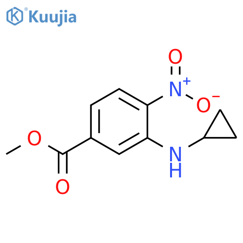 Methyl 3-(Cyclopropylamino)-4-nitrobenzoate structure