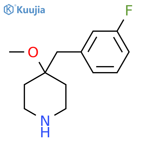 4-(3-fluorophenyl)methyl-4-methoxypiperidine structure