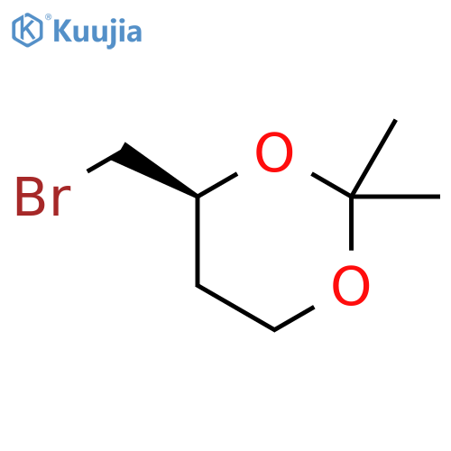 1,3-Dioxane,4-(bromomethyl)-2,2-dimethyl-, (4S)- structure