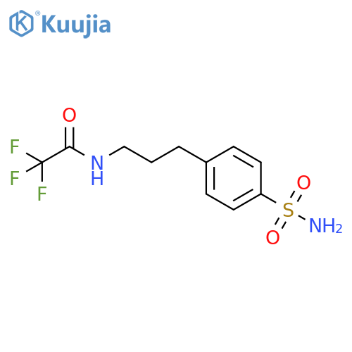 Acetamide, N-[3-[4-(aminosulfonyl)phenyl]propyl]-2,2,2-trifluoro- structure