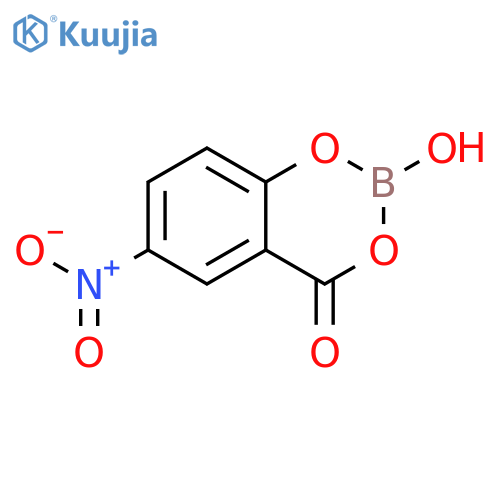 4H-1,3,2-Benzodioxaborin-4-one, 2-hydroxy-6-nitro- structure