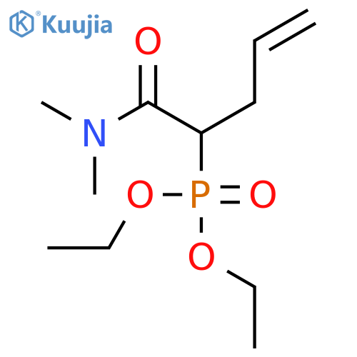 Phosphonic acid, [1-[(dimethylamino)carbonyl]-3-butenyl]-, diethyl ester structure