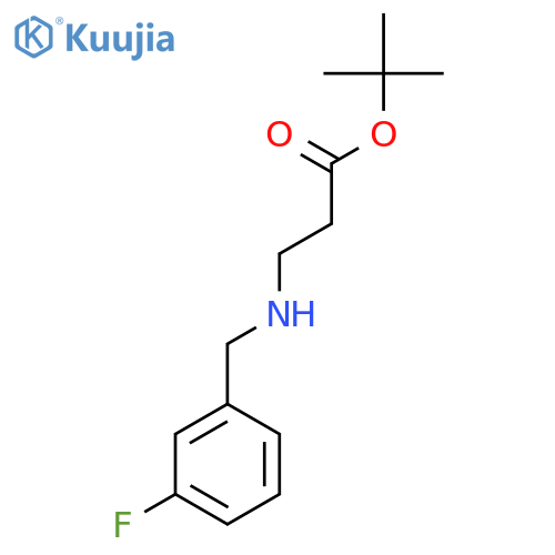 tert-butyl 3-{(3-fluorophenyl)methylamino}propanoate structure