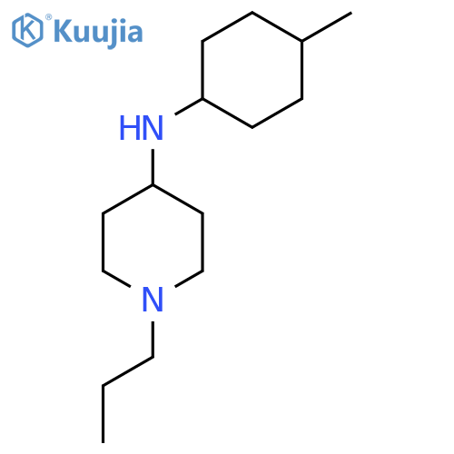1-Propyl-N-[(1r,4r)-4-methylcyclohexyl]piperidin-4-amine structure