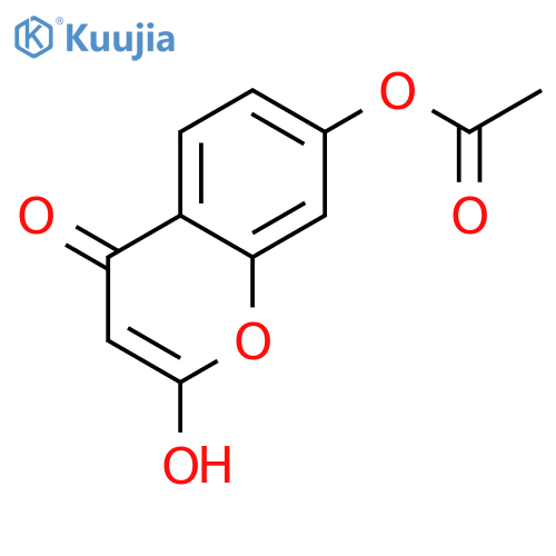 2-hydroxy-4-oxo-4H-chromen-7-yl acetate structure