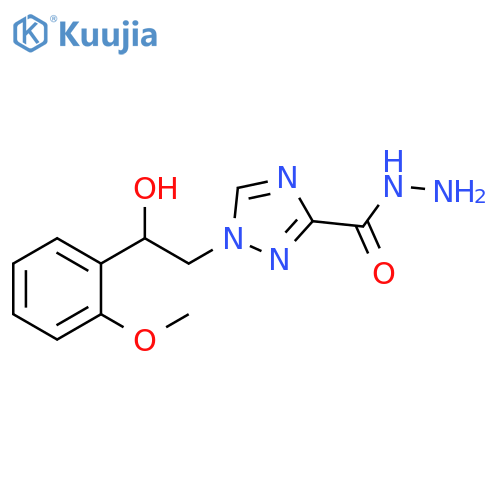 1H-1,2,4-Triazole-3-carboxylic acid, 1-[2-hydroxy-2-(2-methoxyphenyl)ethyl]-, hydrazide structure