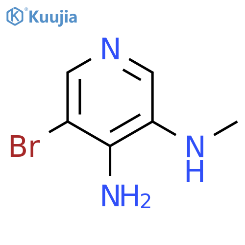 3,4-Pyridinediamine, 5-bromo-N3-methyl- structure