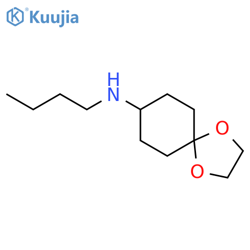 N-butyl-1,4-dioxaspiro[4.5]decan-8-amine structure