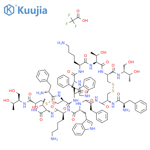 Octreotide trifluoroacetate salt (Dimer, Antiparallel) structure