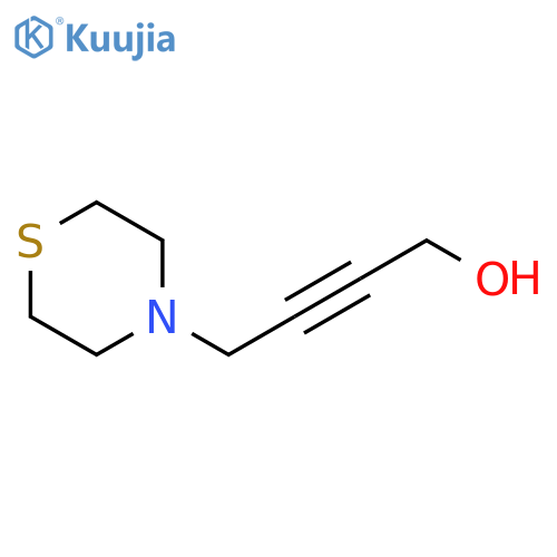 2-Butyn-1-ol, 4-(4-thiomorpholinyl)- structure