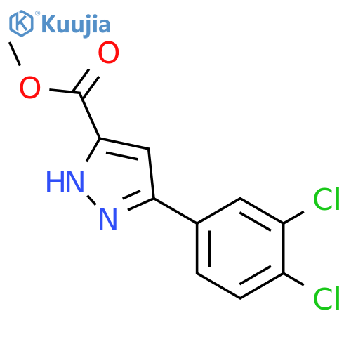 methyl 5-(3,4-dichlorophenyl)-1H-pyrazole-3-carboxylate structure