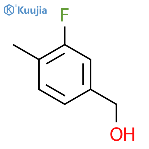 3-Fluoro-4-methylbenzyl alcohol structure