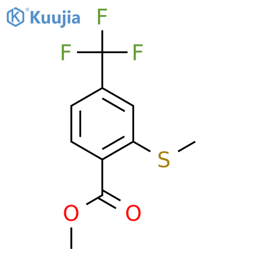 2-Methylthio-4-trifluoromethylbenzoic Acid Methyl Ester structure