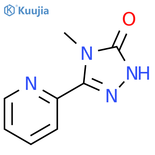 4-methyl-3-(pyridin-2-yl)-4,5-dihydro-1H-1,2,4-triazol-5-one structure