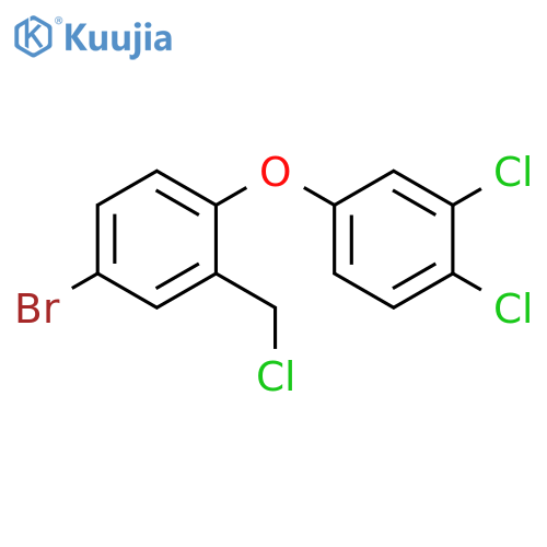 4-bromo-2-(chloromethyl)-1-(3,4-dichlorophenoxy)benzene structure
