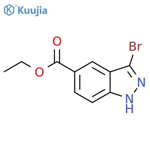 ethyl 3-bromo-1H-indazole-5-carboxylate structure