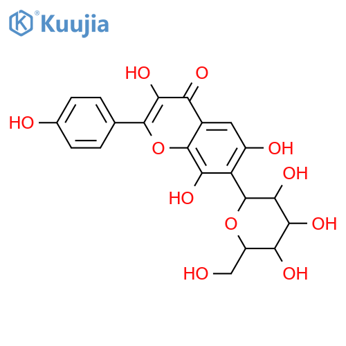 7-C-β-D-Glucopyranosyl-3,4',6,8-tetrahydroxyflavone structure