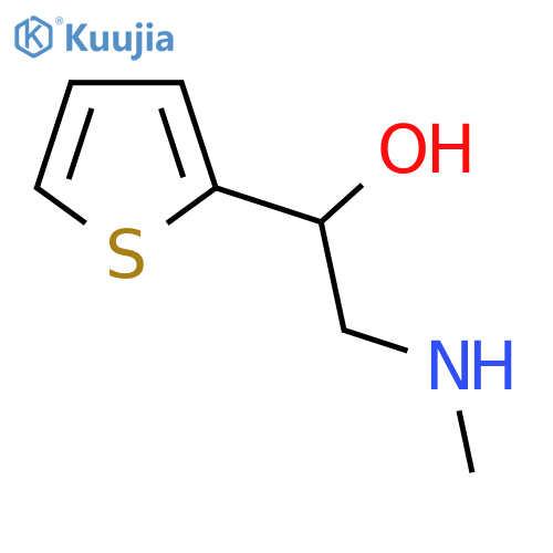 2-(methylamino)-1-(thiophen-2-yl)ethan-1-ol structure