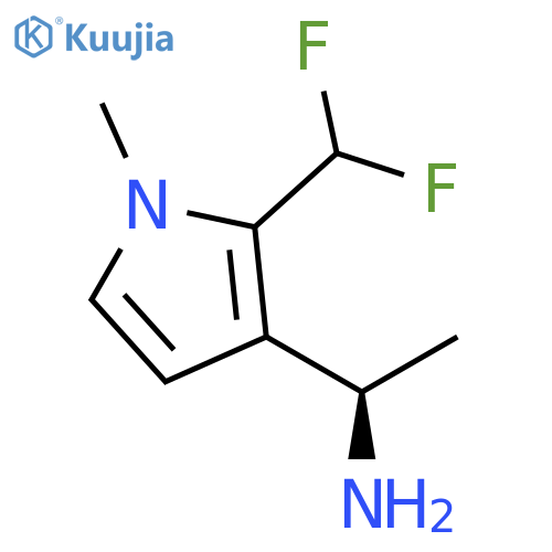 (1R)-1-2-(difluoromethyl)-1-methyl-1H-pyrrol-3-ylethan-1-amine structure