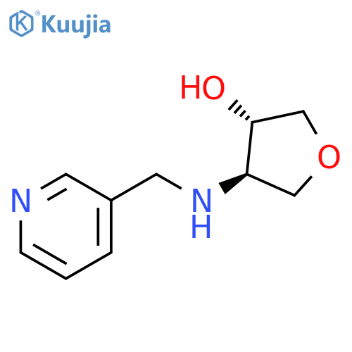 (3S,4R)-4-{(pyridin-3-yl)methylamino}oxolan-3-ol structure