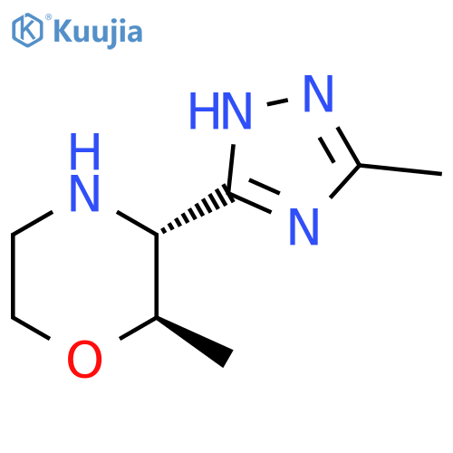 (2R,3R)-2-methyl-3-(5-methyl-4H-1,2,4-triazol-3-yl)morpholine structure