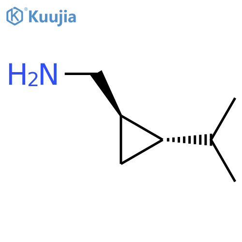 (1R,2S)-2-(propan-2-yl)cyclopropylmethanamine structure