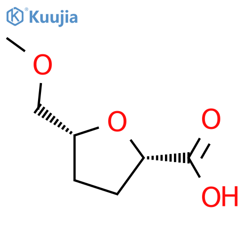 (2S,5R)-5-(methoxymethyl)oxolane-2-carboxylic acid structure