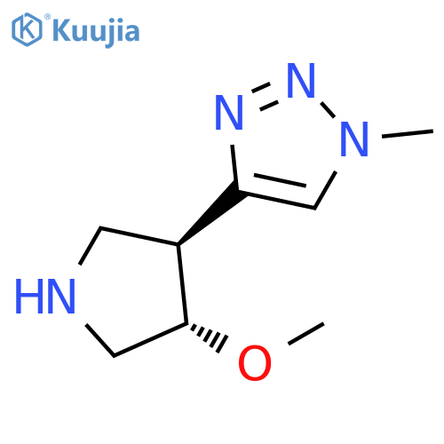 rac-4-(3R,4R)-4-methoxypyrrolidin-3-yl-1-methyl-1H-1,2,3-triazole structure